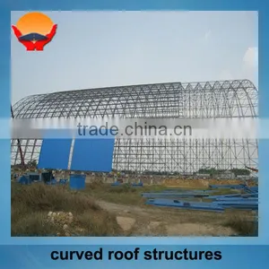 Steel Factory Structure Curved Roof thumbnail-1