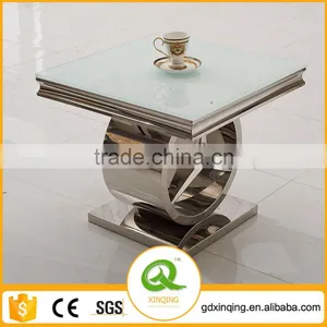 D413 Home Funiture Square Metal Side Table thumbnail-1