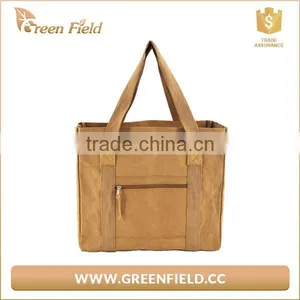 Eco Kraft Paper Tote Bag,Luxury Washable Kraft Paper Shopping Bag thumbnail-1