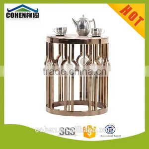 Hot Sell Modern Hotel/living Room Furniture Rose Golden Color Side/corner Table B818-2G thumbnail-1