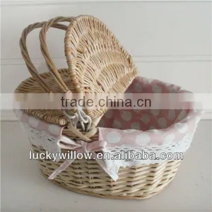 Cheap Discount Woven Willow Storage Basket thumbnail-1