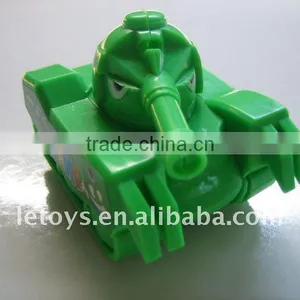 Solid Color Inertia Plastic Mini Tank Car Toy thumbnail-1
