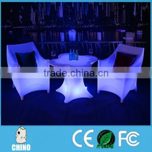 Hot Selling Nightclub LED Bar Table Furniture LED Table With Chair thumbnail-2