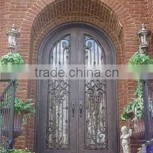 Bisini Arch Top Luxury Wrought Iron Double Door (BG90084) thumbnail-1