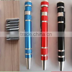 Mini 6 in 1 Multifunction Crewdriver Aluminum Alloy Pen Screwdriver thumbnail-1