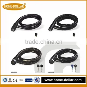 Pvc Bracket With Keyring Bicycle Chain Lock Safety Bike Cable Lock Bicycle Lock thumbnail-1