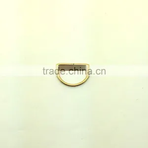 Steel Rings / Brass Finish Metal D Ring / Metal Hardware Ring thumbnail-3