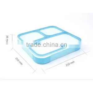China High Quality Custom Eco-friendly Plastic Food Container Portable Lunch Box With Lock 2016 thumbnail-2