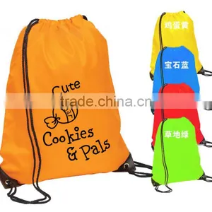 210D Nylon Custom Mesh Drawstring Pack/Bag/Backpack thumbnail-4