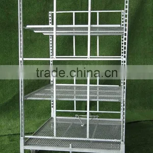 Big Flower Trolley Heavy Load Capacity Metal Mesh Trolley thumbnail-2
