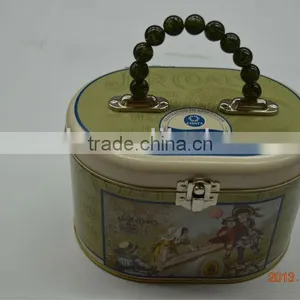 Oval Shaped Coffee Holder With Plastic Pearl Handle thumbnail-1