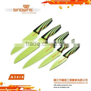 A3418-1 New Design Stainless Steel Kitchen Knife Set With Non-stick Coating thumbnail-5