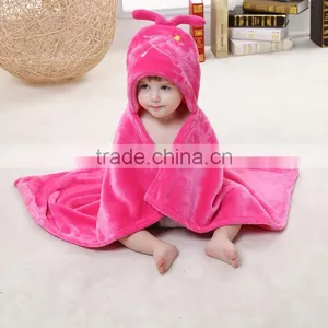 Wholesale Animal Shape Baby Bathrobe With Hood Baby Blankets thumbnail-2