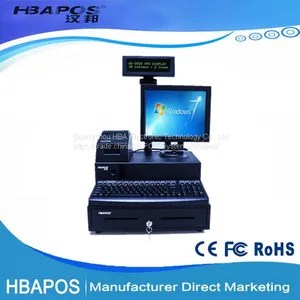 HBA-R5 Дешевая розничная система для ресторанов POS. Оборудование POS. Кассовый аппарат POS для супермаркетов thumbnail-2