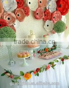 Factory Outlet Artificial Flower Cloth Flower Wall for Wedding Decoration thumbnail-6