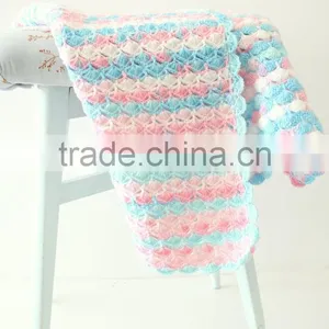 Lovely Newborn Baby Blanket, Colorful Knitted Blanket, Handmade Blanket thumbnail-1