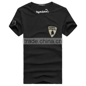 Manufactory Custom Logo Embroidered T Shirt, 100% Coton Fabric thumbnail-2