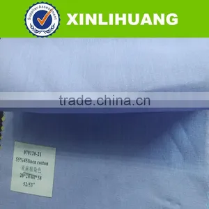 2015 Cheap Cotton Linen Fabric Wholesale Solid Woven Shirting Linen Fabric thumbnail-2