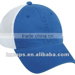 Blank Two Colors Cotton Twill Mesh Snapback Baseball Cap thumbnail-1