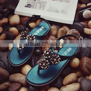 HFRW188 2017 Summer Hot Sale Custom Flat Sandals for Ladies Pictures thumbnail-1