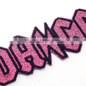 Pink Letter Embroidery Patch for Garment to Decorate thumbnail-3