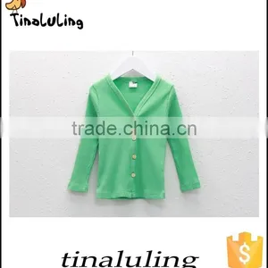 Plain White Kids Cardigans Children Sweater Handmade Cotton Baby Clothes thumbnail-2