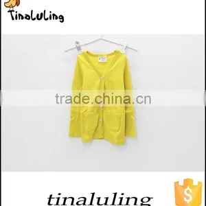 Wholesale Custom Sweater Plain Kids Cardigans With Pockets thumbnail-5