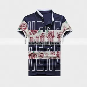 2015 Hot Sale Summer Men's Polo Shirt With Ribbon thumbnail-2