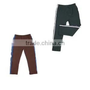 Wholesale Children Kids Boutique Clothes Pants Cotton Long Tiered Ruffle Pants thumbnail-1