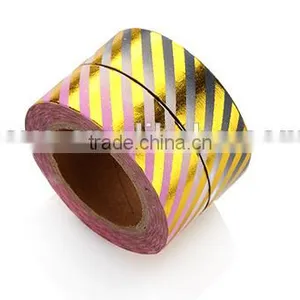 2 Patters 1.5cm*10m Gold Foil Washi Tape for Decorative thumbnail-2