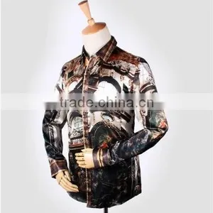 Fashion Long Sleeve Casual Men Shirt With 2013 Design thumbnail-1