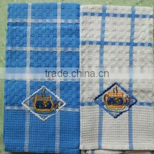 100%cotton Embroidery Waffle Weave Tea Towels thumbnail-1