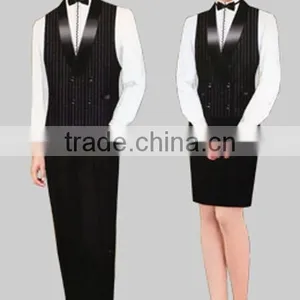 Restaurant Unisex Uniform Black Vest thumbnail-6
