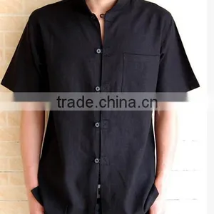 Flax Short Sleeve Shirt Leisure of Big Yards thumbnail-2