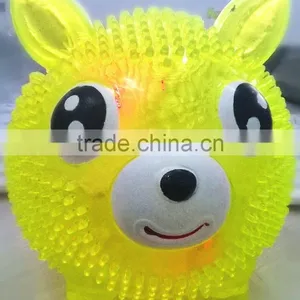 TPR Puffer Ball Puffer Piggy With LED & Sound thumbnail-1