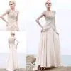 Ivory Long Embroidered Backless Royal A-line Full Skirts thumbnail-1