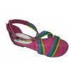 PU Material Colorful Ladies Flat Sandals With 1.5cm Heels thumbnail-1