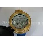 Brass Body Domestic Water Meters , Rotary Vertical Water Flow Meter With 99999 m3 Max Reading thumbnail-1