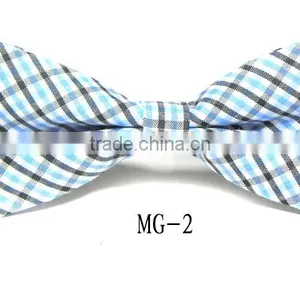 Cotton Checkered Children Kid Boy Toddler Baby Child Pre Tied Neck Bow Tie thumbnail-3