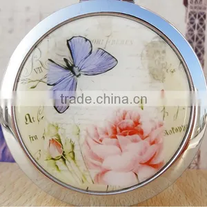 Double-sided Folding/Compact/Pocket/Make Up/Purse/Cosmetic Mirror- Butterfly thumbnail-4