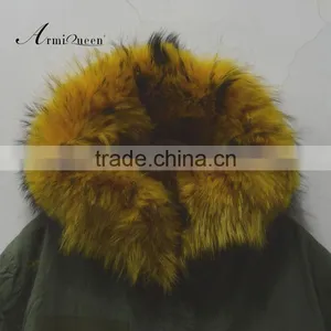 Italy Style New Desgin Long Winter Warm Fur Jacket Hood Coats Outwear Faux Fur Lined Parka thumbnail-3