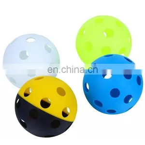 Colorful Outdoor Plastic Hollow Ball,indoor Dura Cricket Pickleball thumbnail-1