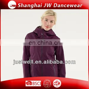 Ladies Fitted Nylon Spandex Custom Women Yoga Jacket thumbnail-1