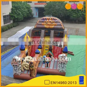 2017 China Inflatable Slide Children Outdoor Playground Big Inflatable Egypt Tour Obstacle Slide for Sale thumbnail-1