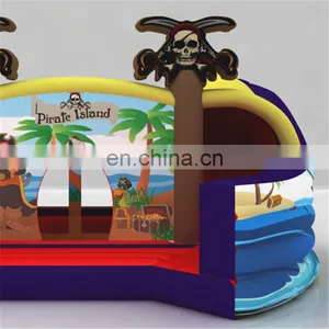 2017 New Design Pirate Inflatable Bounce House Combo, Hot Sale Inflatable Pirate Ship thumbnail-1