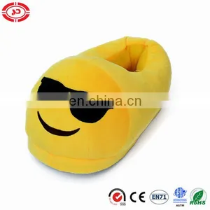 Boss With Black Glasses Plush Soft Stuffed Emoji Slipper Shoe thumbnail-1