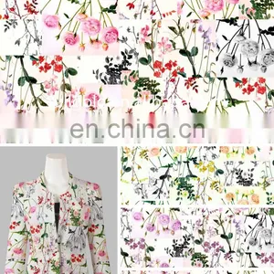High Quality Fashion Flower Printed Fabric For Women Garment thumbnail-1