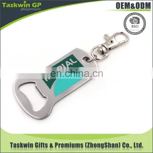 High Quality Metal Custom Bottle Opener Keychain With Your Own Logo Design thumbnail-2