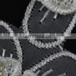 100%polyester Beaded Flower Lace Trim for Decorative thumbnail-5