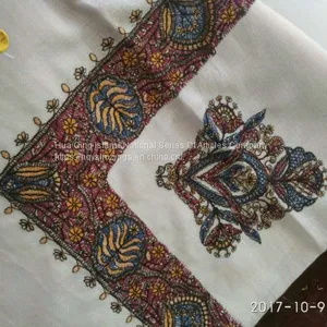 Arab Wool Embroidery Scarf / Arab Scarf / Arab Pure Wool Embroidery Scarf / Wool Embroidery Scar thumbnail-5